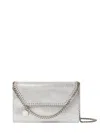 Stella Mccartney Falabella Crossbody Chain Wallet In Metallic