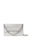 Stella Mccartney Falabella Crossbody Chain Wallet In Silver