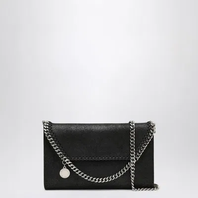 Stella Mccartney Falabella Crossbody Wallet Bag In In Black
