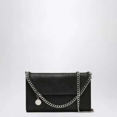 Stella Mccartney Falabella Crossbody Wallet Bag In Black