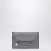 Stella Mccartney Falabella Crossbody Wallet Bag In Dark Barolo In Gray