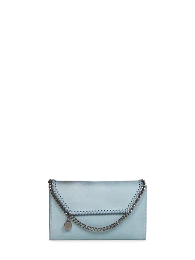 Stella Mccartney Falabella Crossbody Wallet In Blue