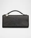 Stella Mccartney Embellished Falabella Top-handle Clutch Bag