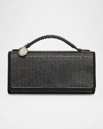Stella Mccartney Falabella Crystal Alter Suede Top-handle Bag