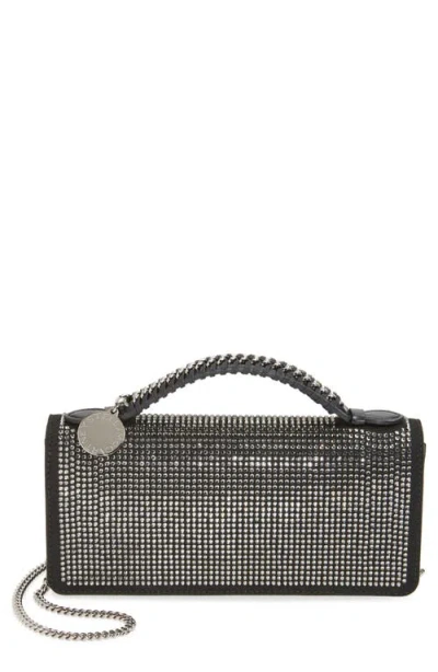 Stella Mccartney Falabella Crystal Faux Leather Clutch