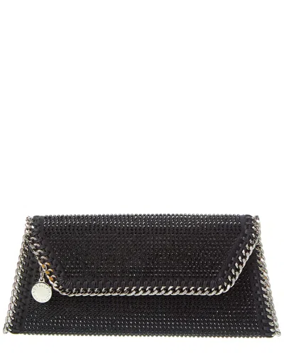Stella Mccartney Falabella Crystal Hotfix Clutch In Orange