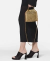 Stella Mccartney Falabella Crystal Mesh Mini Tote Bag In Gold