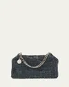Stella Mccartney Falabella Crystal Mesh Shoulder Bag In Ink
