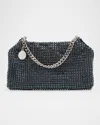 Stella Mccartney Falabella Crystal Mesh Shoulder Bag In Ink