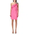 Stella Mccartney Pink Flabella Crystal Mini Dress In Pink