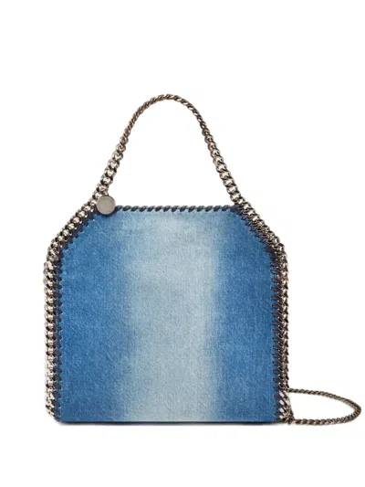 Stella Mccartney Falabella Denim Mini Tote Bag In Blue