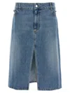 Stella Mccartney Stella Mc Cartney Woman Denim Skirt 6 D02403 In Mid Vintage Blue