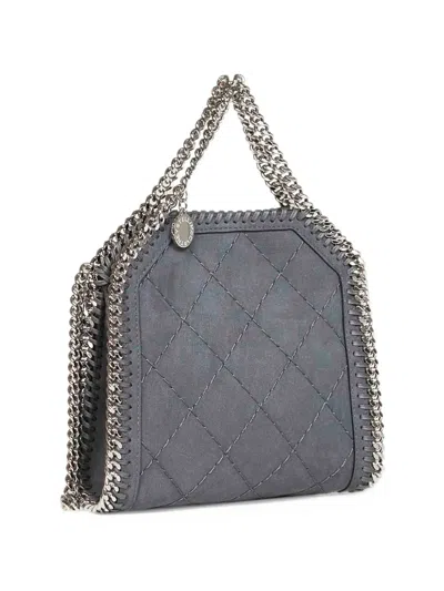 Stella Mccartney Falabella Diamond-quilted Tote Bag In Grau