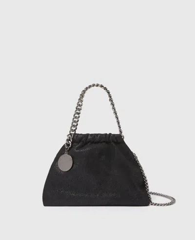 Stella Mccartney Falabella Drawstring Crossbody Bag In Black