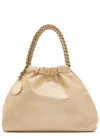 Stella Mccartney Falabella Drawstring Faux Leather Cross-body Bag In Neutral