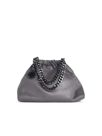 Stella Mccartney 'falabella Drawstring' Mini Bag In Gray