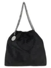 Stella Mccartney Falabella Drawstring Shoulder Bags Black In Black