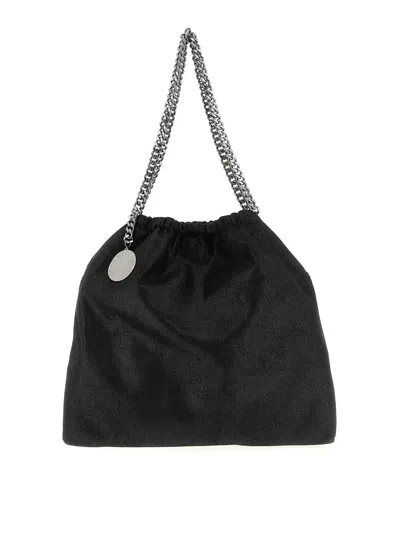 Stella Mccartney Falabella Drawstring Shoulder Bag In Black