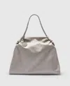 Stella Mccartney Falabella Drawstring Tote Bag In Gray