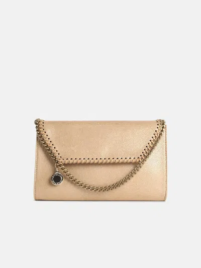 Stella Mccartney 'falabella' Eco Leather Gold Wallet Bag In Neutral