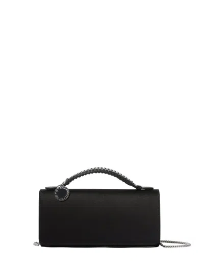 Stella Mccartney Falabella Eco Satin Handbag In Black