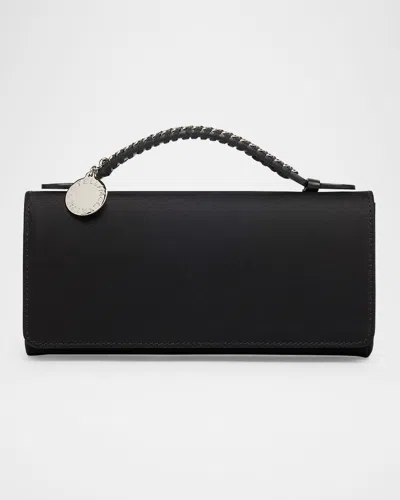 Stella Mccartney Falabella Eco Satin Top-handle Bag In Black