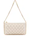 Stella Mccartney Falabella Embellished Clutch Bag In Neutral