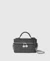 Stella Mccartney Falabella Eyelet-stud Vanity Case In Black