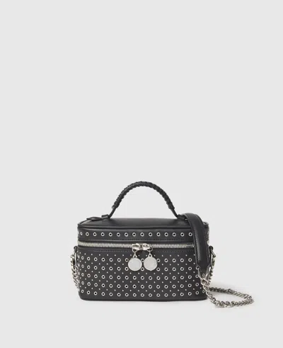 Stella Mccartney Falabella Eyelet-stud Vanity Case In Black
