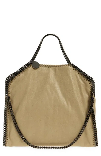 Stella Mccartney Falabella Faux Leather Tote In 2902 - Light Khaki