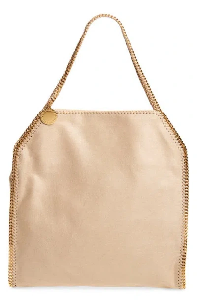 Stella Mccartney Falabella Faux Leather Tote In Butter/cream