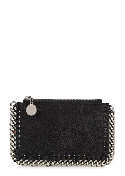 STELLA MCCARTNEY STELLA MCCARTNEY FALABELLA FAUX SUEDE CARD HOLDER