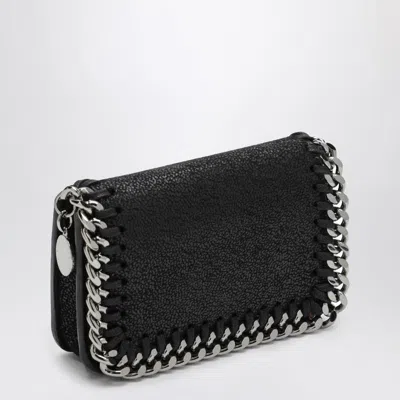 Stella Mccartney Falabella Flap Card Holder In Black