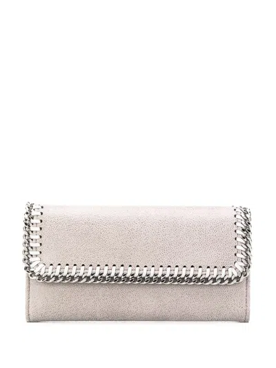 Stella Mccartney Falabella Flap Wallet In Pink