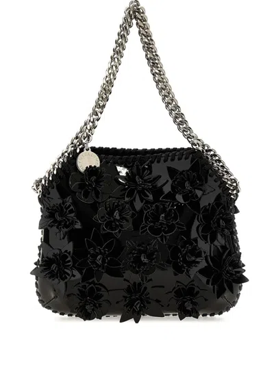 Stella Mccartney Falabella Flower Tote Bag In Black