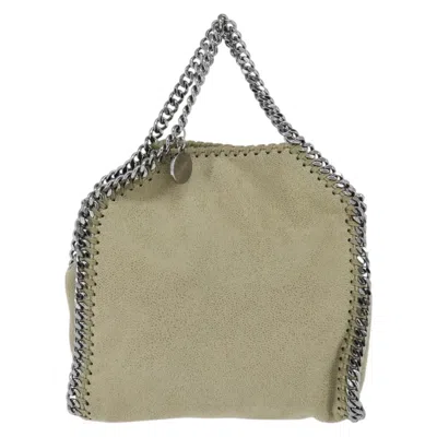 Pre-owned Stella Mccartney Falabella Fold Over Bag Shaggy Deer Beige Polyester Shoulder Bag Bag () In Sand