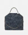 Stella Mccartney Falabella Fold-over Bouclé Tote Bag In Speckled Blue