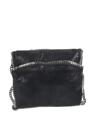 Pre-owned Stella Mccartney Falabella Fold-over Chain Tote Bag In Black