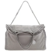 Stella Mccartney Falabella Fold-over Grey Ladies Tote In Grey