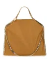 Stella Mccartney Falabella Fold Over Handbag In Beige