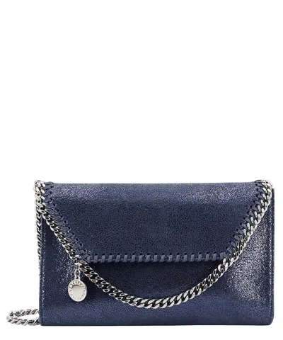 Stella Mccartney Falabella Fold Over Handbag In Blue