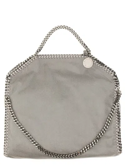 Stella Mccartney Falabella Fold Over Shoulder Bag In Gray