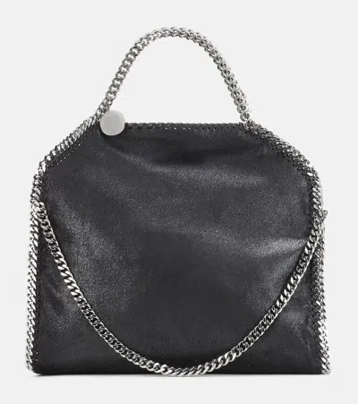 Stella Mccartney Falabella Fold Over Small Tote In Black