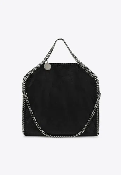 Stella Mccartney Falabella Fold Over Top Handle Bag In Black