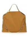 Stella Mccartney Falabella Fold Over Tote Bag In Amber