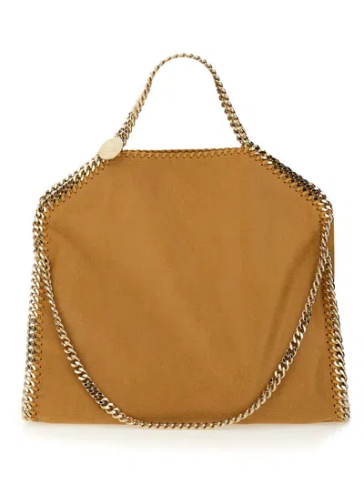Stella Mccartney Falabella Fold Over Tote Bag In Amber
