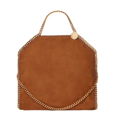 Stella Mccartney Falabella Fold-over Tote Bag In Brown