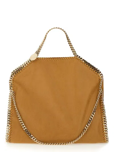 Stella Mccartney Falabella Fold Over Tote Bag In Brown