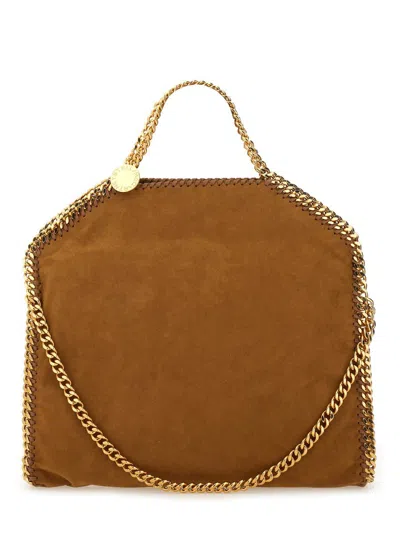 Stella Mccartney Falabella Fold Over Tote Bag In Brown