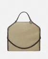 Stella Mccartney Falabella Fold-over Tote Bag In Clotted Cream